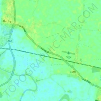 Mappa topografica Lund, altitudine, rilievo