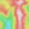 Mappa topografica Herz, altitudine, rilievo