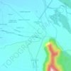 Mappa topografica Maule Sur, altitudine, rilievo