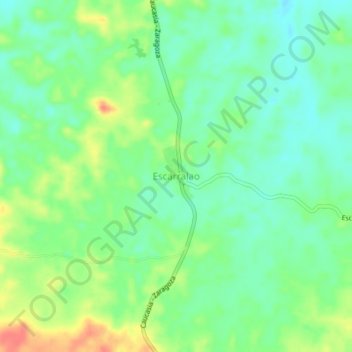 Mappa topografica Escarralao, altitudine, rilievo