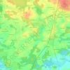 Mappa topografica Kerobel, altitudine, rilievo