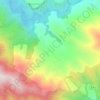 Mappa topografica Grizzly Flat, altitudine, rilievo