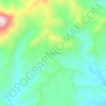 Mappa topografica Nong-nong, altitudine, rilievo