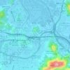 Mappa topografica 英龍圍, altitudine, rilievo