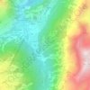 Mappa topografica Villarey Superiore, altitudine, rilievo