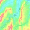 Mappa topografica Pinukpuk, altitudine, rilievo