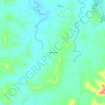 Mappa topografica Mortiño, altitudine, rilievo