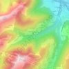 Mappa topografica Le Plan d'Aval, altitudine, rilievo