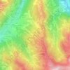 Mappa topografica Les Chavannes, altitudine, rilievo