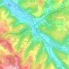 Mappa topografica Meyrinas, altitudine, rilievo