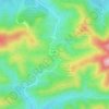 Mappa topografica Col du Gambet, altitudine, rilievo