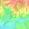 Mappa topografica La Louère, altitudine, rilievo