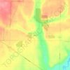 Mappa topografica Bagnall, altitudine, rilievo