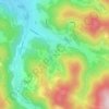 Mappa topografica Les Grand Prés, altitudine, rilievo