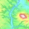 Mappa topografica Dourdou, altitudine, rilievo