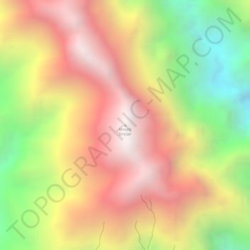 Mappa topografica Mount Sinclair, altitudine, rilievo