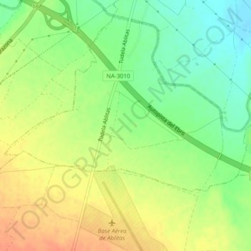 Mappa topografica Baster, altitudine, rilievo