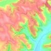 Mappa topografica Sainte-Croix, altitudine, rilievo