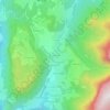 Mappa topografica La Placette, altitudine, rilievo