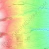 Mappa topografica Tagurano, altitudine, rilievo