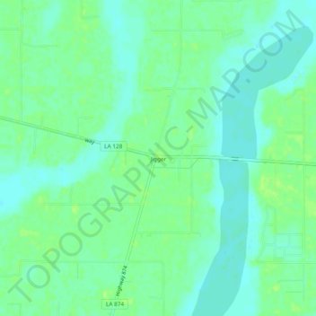 Mappa topografica Jigger, altitudine, rilievo