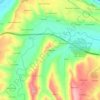 Mappa topografica Montesecco, altitudine, rilievo