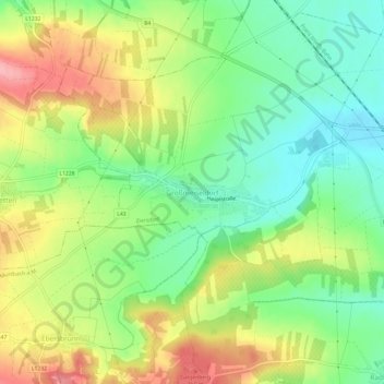 Mappa topografica Großmeiseldorf, altitudine, rilievo