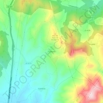 Mappa topografica Finolledo, altitudine, rilievo