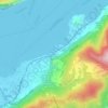 Mappa topografica Covelo, altitudine, rilievo