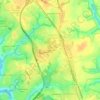 Mappa topografica Ewell Hall, altitudine, rilievo