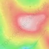 Mappa topografica Cross Fell, altitudine, rilievo