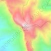 Mappa topografica Guadalupe Peak, altitudine, rilievo
