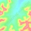 Mappa topografica Gallant Lake Dam, altitudine, rilievo