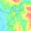 Mappa topografica La Maunière, altitudine, rilievo
