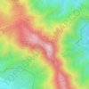 Mappa topografica Coll de la Verdera, altitudine, rilievo
