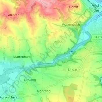 Mappa topografica Sollasöd, altitudine, rilievo