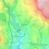 Mappa topografica Edgworth, altitudine, rilievo