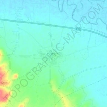 Mappa topografica Madenboyu, altitudine, rilievo