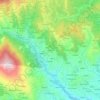 Mappa topografica Fiorina, altitudine, rilievo