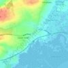 Mappa topografica Middle Stoke, altitudine, rilievo