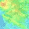 Mappa topografica Keryvon, altitudine, rilievo