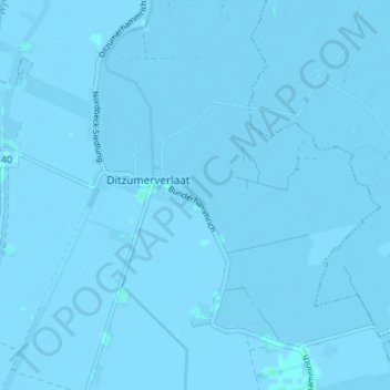 Mappa topografica Bunderhammrich, altitudine, rilievo