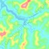 Mappa topografica Vandalia, altitudine, rilievo