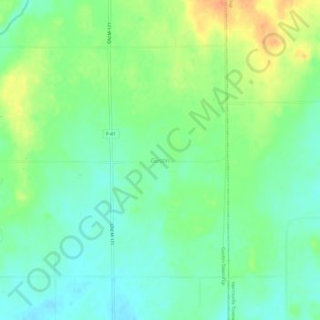Mappa topografica Gustin, altitudine, rilievo