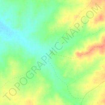 Mappa topografica Los Cabezudos, altitudine, rilievo