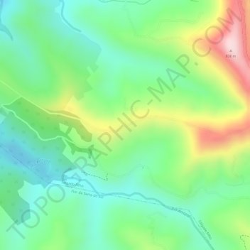 Mappa topografica Três Barras, altitudine, rilievo
