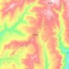 Mappa topografica 桃花镇, altitudine, rilievo