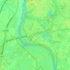 Mappa topografica Bronsbergen, altitudine, rilievo