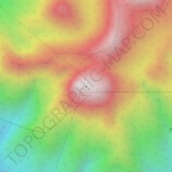 Mappa topografica Mount Mambajao, altitudine, rilievo