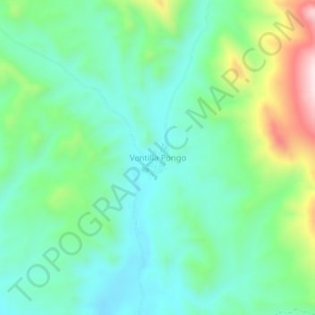 Mappa topografica Ventilla Pongo, altitudine, rilievo
